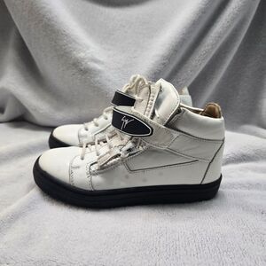 Giuseppe Zanotti Coby white leather high-top sneakers